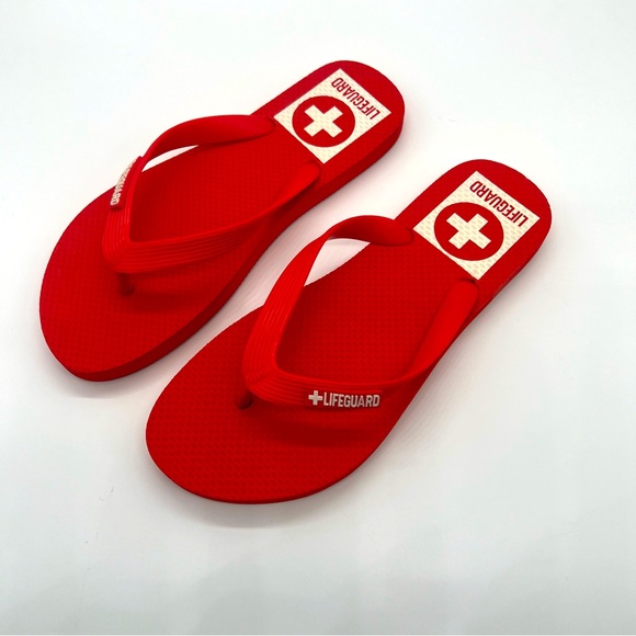 New red lifeguard flip flop, size 6.5 - Picture 2 of 4
